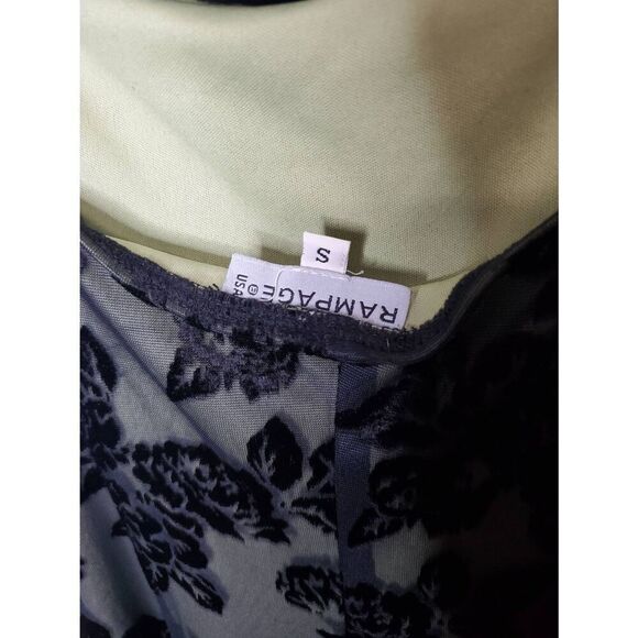 Vintage Y2K Rampage Made in USA Velvet Burnout Floral Whimsygoth Maxi Slip Dress - Picture 10 of 12